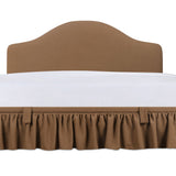 Noelle Upholstered Storage Bed - Light Brown