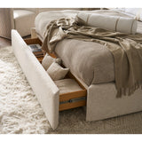 Owen Storage Bed - King or Queen White Oak and Ivory
