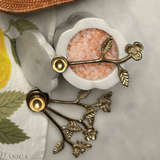 Floral Handle Measuring Spoons - Set of 4