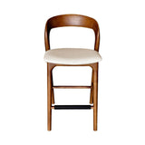 Rotondo Counter Stool - Walnut Brown