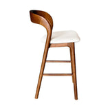 Rotondo Counter Stool - Walnut Brown