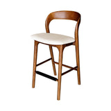 Rotondo Counter Stool - Walnut Brown