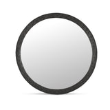 Royce Black Framed Mirror - Hammered Finish