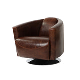 Lannister Swivel Lounge Chair - Brown