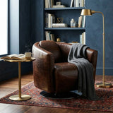 Lannister Swivel Lounge Chair - Brown