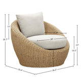 Rosseau Outdoor Round Club Chair
