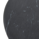 Lucente Black Marble Accent Table