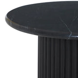 Lucente Black Marble Accent Table