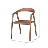 Vogue Dining Chair - Caramel Ash