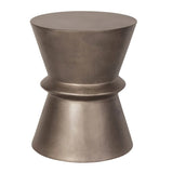 Bronze Hourglass Side Table