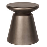 Bronze Mineral Side Table