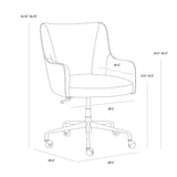 Franklin Desk Chair Beige Linen