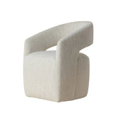 Lloret Wheeled Dining Room Chair Merino Pearl