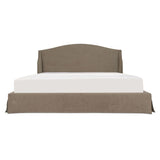 Weston Wingback Mushroom Upholstered Bed