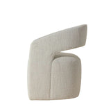 Lloret Wheeled Dining Room Chair Merino Pearl