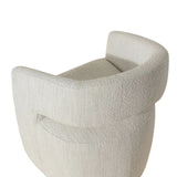 Lloret Wheeled Dining Room Chair Merino Pearl