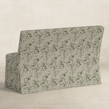 Lindy - Slip Covered Bench Dining Chair with Toile Fabric
