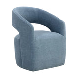 Lloret Wheeled Dining Room Chair Blue