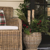 Elsie - Set of 3 Wicker Urns